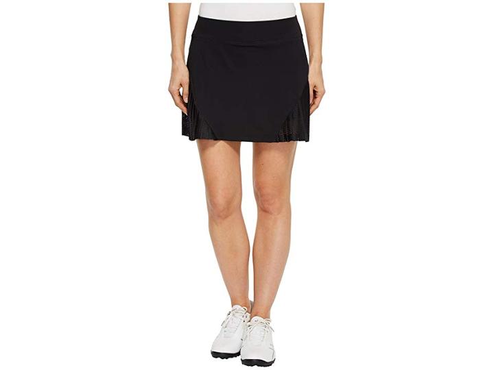 Under Armour Golf Links Knit Mesh Skort (black/black/black) Women's Skort