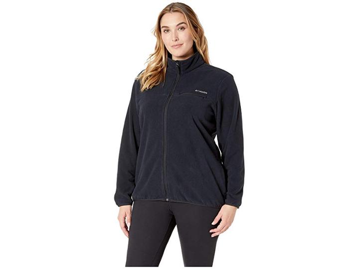 Columbia Plus Size Mountain Crest Full Zip (black/black) Women's Coat