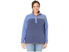 Columbia Plus Size Mountain Side Pullover (eve/nocturnal) Women's Long Sleeve Pullover