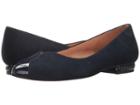 French Sole Zigzag (navy Suede/patent) Women's Shoes