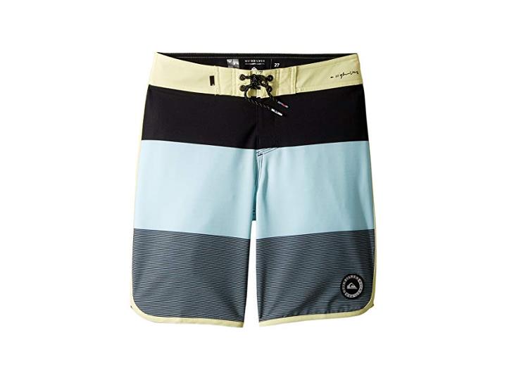 Quiksilver Kids Highline Tijuana Scallop Boardshorts (big Kids) (aquatic) Boy's Swimwear