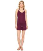 Becca By Rebecca Virtue Breezy Basics Romper Cover-up (raisin) Women's Jumpsuit & Rompers One Piece