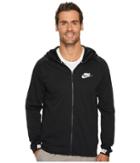 Nike Sportswear Advance 15 Full Zip Hoodie (black/black/white) Men's Sweatshirt