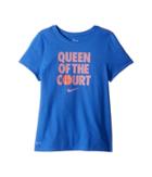 Nike Kids Dry Queen Of Court Basketball Tee (little Kids/big Kids) (light Racer Blue/elemental Pink) Girl's T Shirt