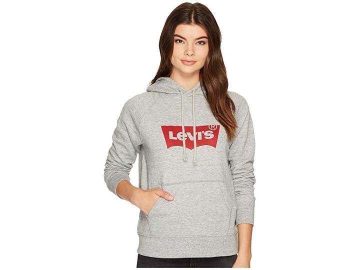 Levi's(r) Womens Graphic Hoodie (sportswear Batwing Smokestack Heather) Women's Sweatshirt