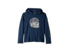 Polo Ralph Lauren Kids Cotton Hooded Graphic T-shirt (big Kids) (blue Eclipse) Boy's Clothing