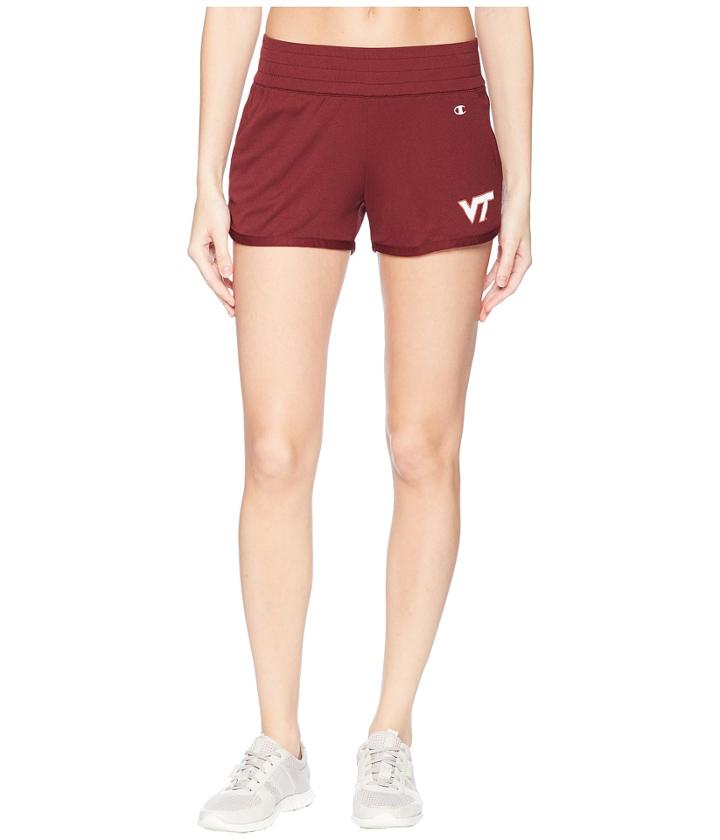 Champion College Virginia Tech Hokies Endurance Shorts (maroon) Women's Shorts