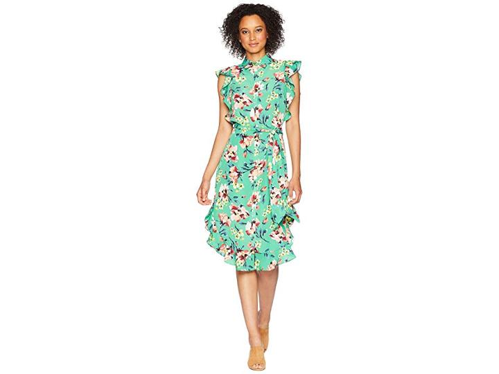 Lauren Ralph Lauren Floral Crepe Sleeveless Dress (multi) Women's Dress