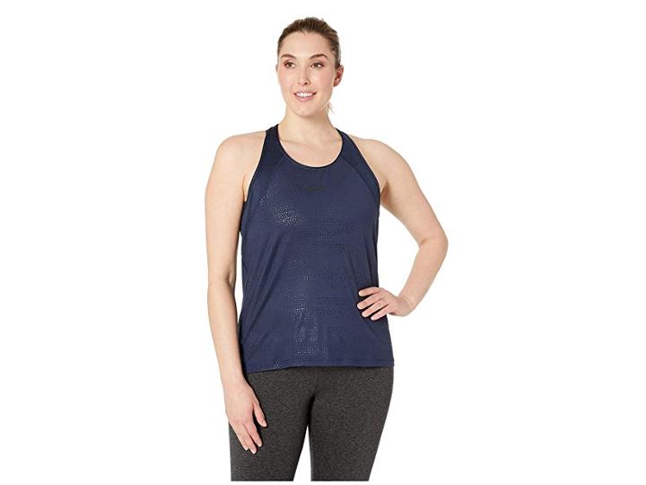 Nike Pro Metallic Dots Tank Top (obsidian/black) Women's Sleeveless
