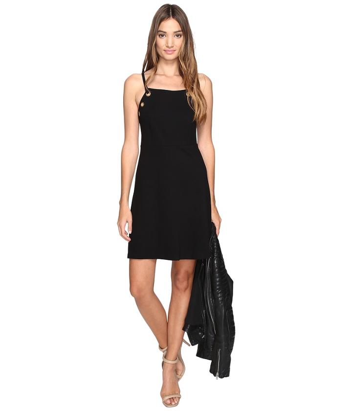 Kensie Twill Ponte Dress Ks2k7718 (black) Women's Dress
