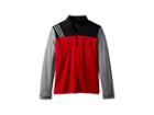 Adidas Golf Kids 3-stripe Layering Jacket (big Kids) (power Red) Boy's Coat