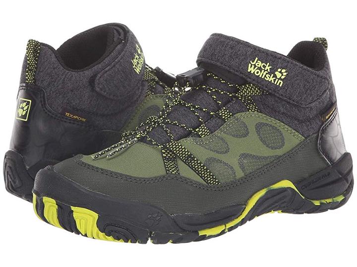 Jack Wolfskin Kids Jungle Gym Texapore Mid (toddler/little Kid/big Kid) (gorilla) Boys Shoes