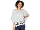 Roper 1774 Sweater Knit Poncho (grey) Women's Sweater