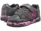 Heelys Plus X2 Lighted (little Kid/big Kid) (charcoal/fuchsia/purple Confetti) Girls Shoes