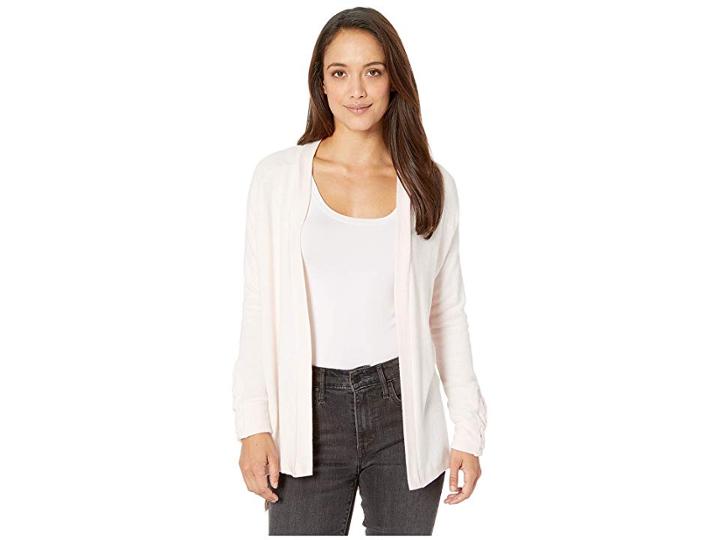 Alexander Jordan Cozi Cardigan W/ Lace-up Cuff Detail (blush) Women's Sweater