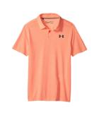 Under Armour Kids Threadborne Polo (big Kids) (magma Orange/academy/academy) Boy's Clothing