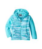 The North Face Kids Glacier Full Zip Hoodie (infant) (algiers Blue Loom Print/blue Curacao/tnf White) Girl's Sweatshirt