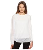Sportmax Girello Sheer Overlay Top (white) Women's Clothing