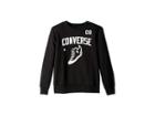 Converse Kids Chuck Graphic Crew Neck (big Kids) (black) Boy's Clothing