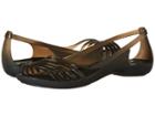 Crocs Isabella Huarache Flat (black) Women's Flat Shoes