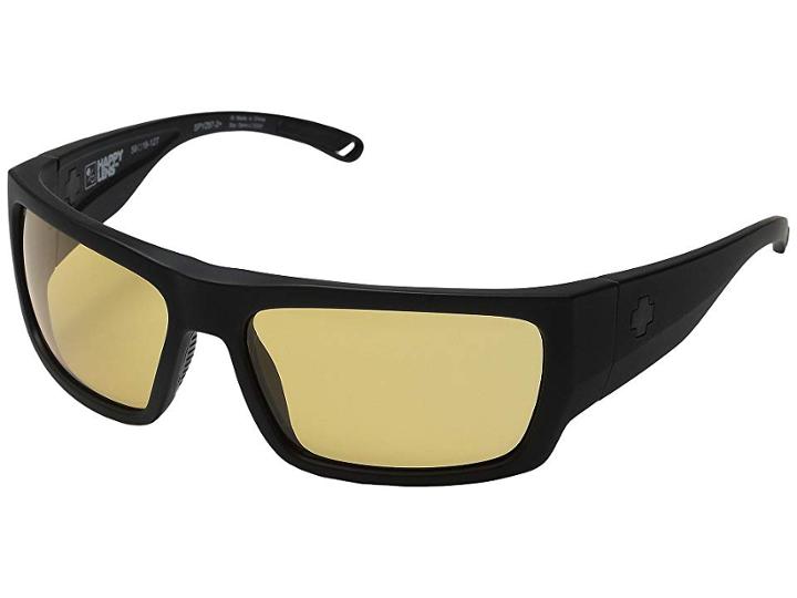 Spy Optic Rover (matte Black Ansi Rx/happy Yellow) Fashion Sunglasses