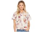 Free People Sweet Escape Button Down Top (ivory) Women's Short Sleeve Button Up