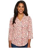 Royal Robbins Expedition Chill 3/4 Sleeve Fern (creme) Women's Clothing