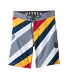 Vissla Kids Beach Rays Four-way Stretch Boardshorts 17 (big Kids) (gunmetal) Boy's Swimwear