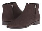 Armani Jeans Lizzard Printed Bootie (brown) Women's Pull-on Boots
