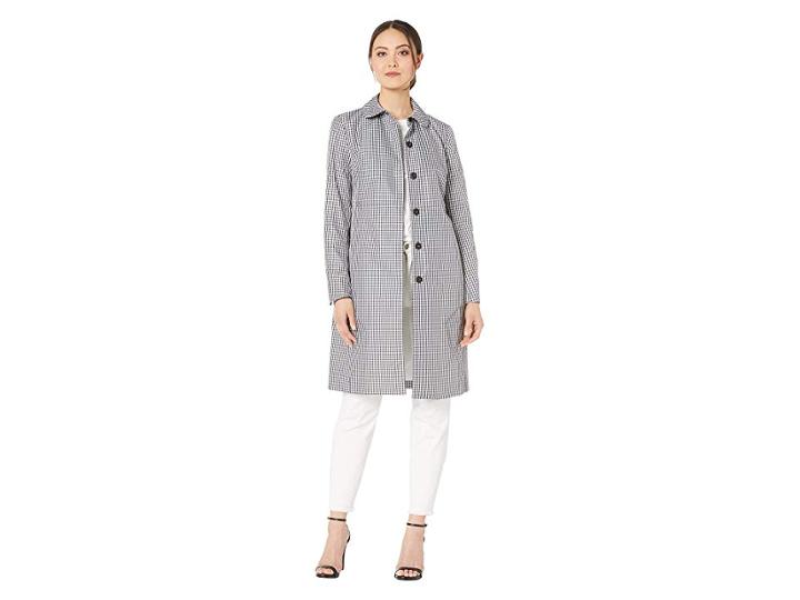 Anne Klein Peter Pan Collar Capitol Hill Topper (anne Black/anne White) Women's Jacket