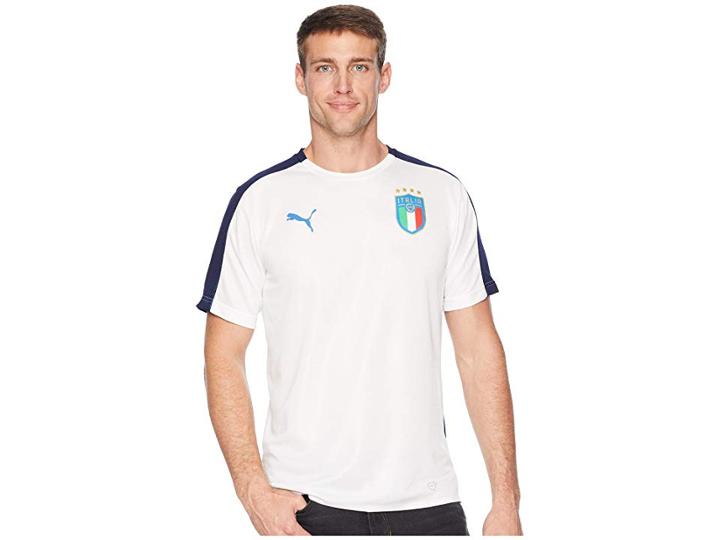Puma Figc Italia Stadium Jersey (puma White/team Power Blue) Men's Clothing