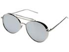 Thomas James La By Perverse Sunglasses Solid Platinum (glossy Silver/smoky Mirrored Lens) Fashion Sunglasses