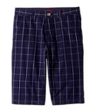 Lacoste Kids Windowpane Check Bermuda Shorts (little Kids/big Kids) (penumbra/flour) Boy's Shorts