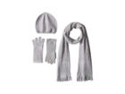 Calvin Klein Ombre Studded Set Three-piece Set (heathered Mid Grey) Scarves