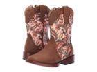 Roper Kids Glitter Geo (toddler) (brown Faux Leather Vamp/paisley Glitter) Cowboy Boots