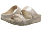 Fitflop Lulu Shimmersuede Slide (nude) Women's Sandals