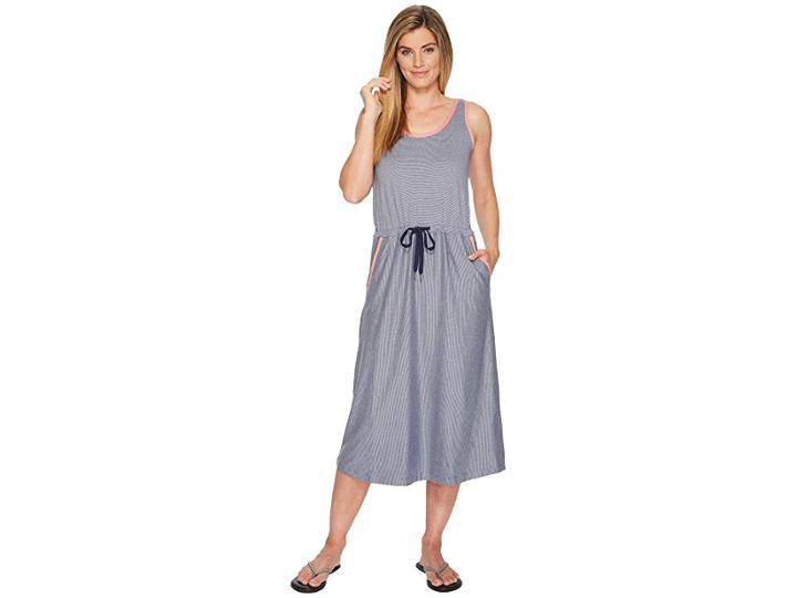 Columbia Reel Relaxed Dress (collegiate Navy/sunset Red) Women's Dress