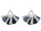 Chan Luu Pendant Earrings With Multicolored Tassels (total Eclipse Combo) Earring
