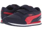 Puma Kids St Runner V2 Nl V (little Kid) (peacoat/ribbon Red) Boys Shoes
