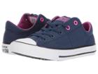 Converse Kids Chuck Taylor All Star Madison Ox (little Kid/big Kid) (navy/hyper Magenta/white) Girl's Shoes