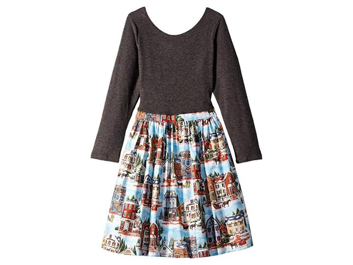 Fiveloaves Twofish Christmas Village Abbie Dress (toddler/little Kids/big Kids) (black) Girl's Dress