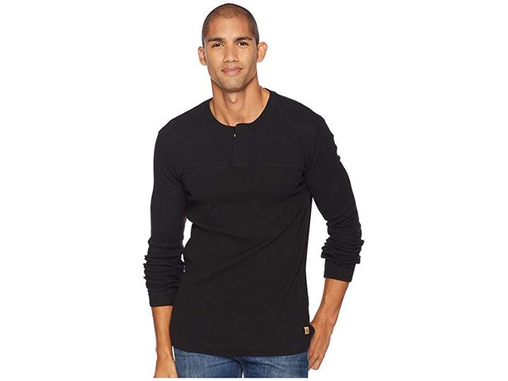 Tentree Bowden Long Sleeve Henley (meteorite) Men's Clothing