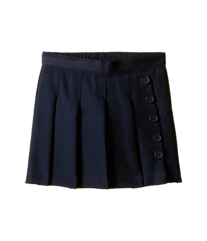 Nautica Kids Pleated Scooter (little Kids) (su Navy) Girl's Skort