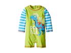 Hatley Kids Roaring T-rex Rashguard (infant) (green) Boy's Swimwear
