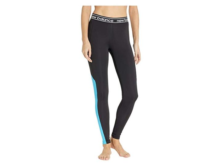New Balance Color Block Accelerate Tights (polaris/black) Women's Casual Pants