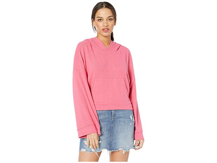 Cupcakes And Cashmere Phoenix Soft Knit Hoodie (carmine Pink) Women's Sweatshirt