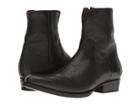 Frye Austin Inside Zip (black Washed Tumbled Full Grain) Men's Boots