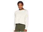 Nike Versa Crew Top (desert Sand/white) Women's Long Sleeve Pullover