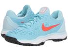 Nike Zoom Cage 3 Hc (still Blue/bright Crimson/topaz Mist Heather) Women's Tennis Shoes