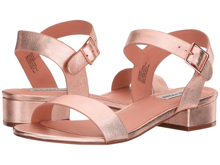 Steve Madden Cache Sandal (rose Gold) Women's Shoes